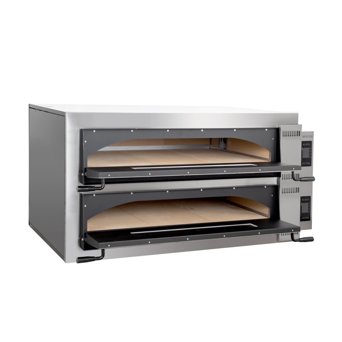 Pizzaofen PREMIUM PLUS Digital 6+6x36 cm breit Vollschamott