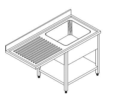 Spülzentrum ECO 12x7 mit 1 Becken Rechts