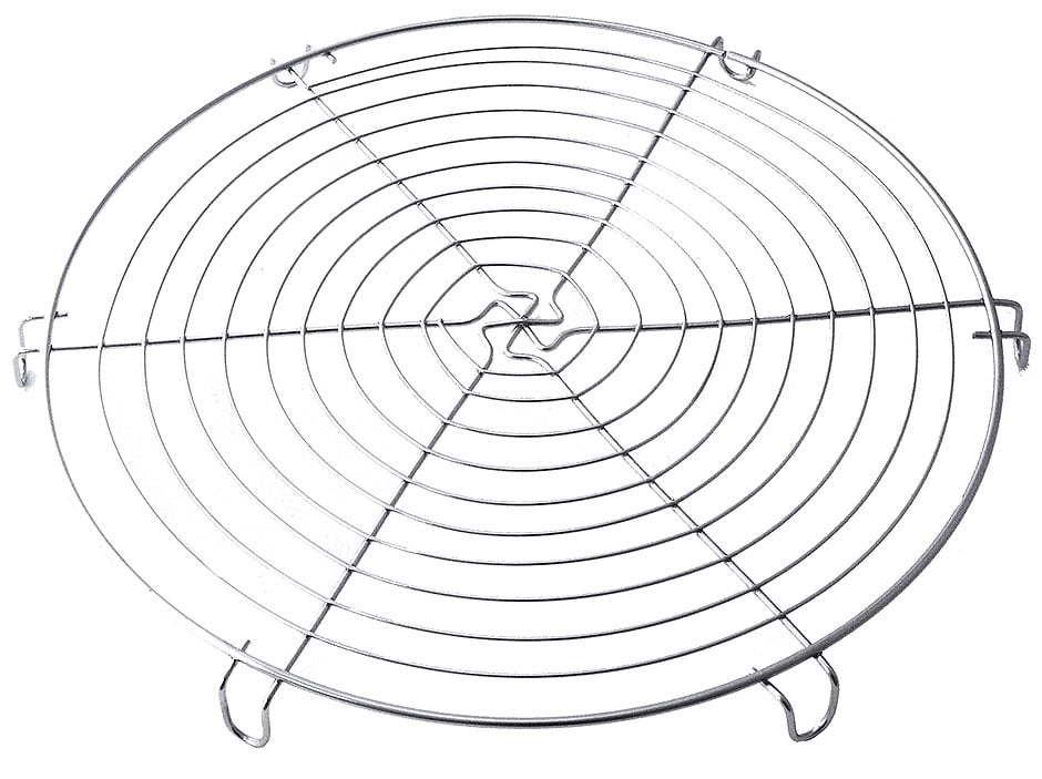 Kuchenrost, elektropoliert, Durchmesser 32cm, Höhe 2cm