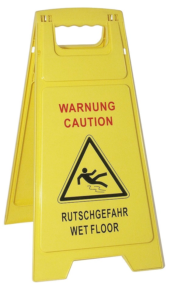 Warnschild Rutschgefahr