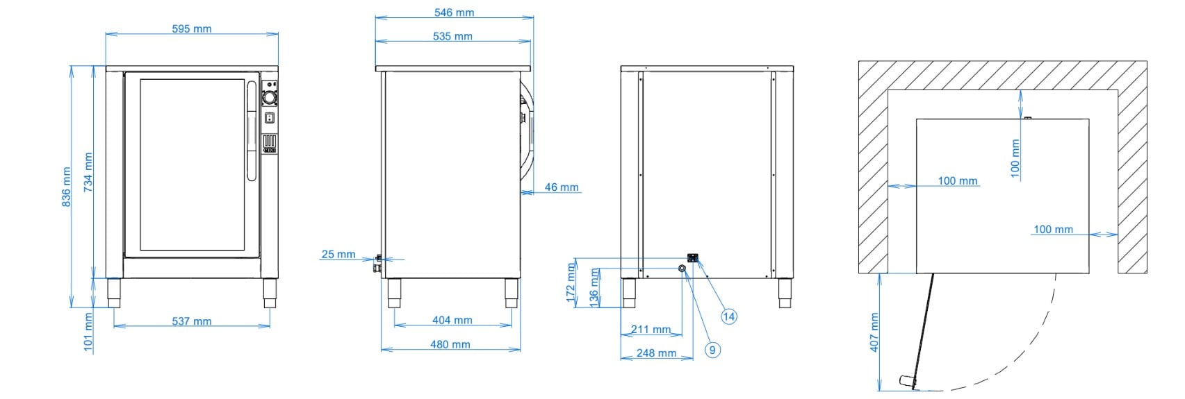 Tecnoeka Gärschrank EKL823