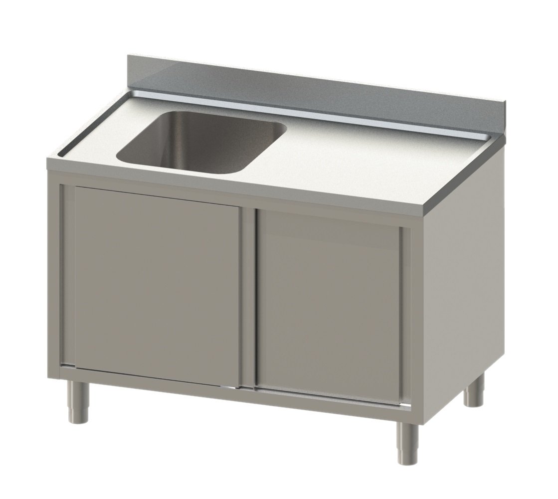 Spülschrank Eco 14x6 mit 1 Becken links