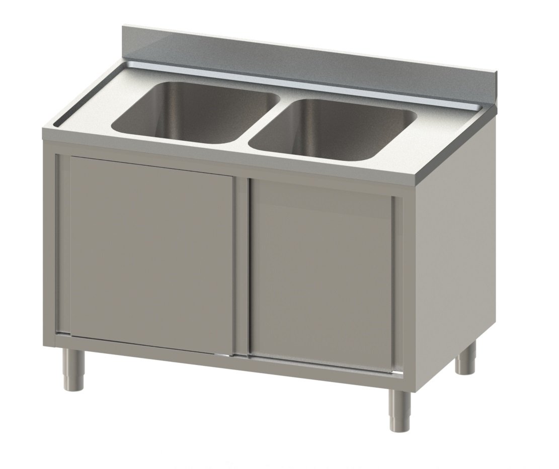 Spülschrank Eco 14x7 mit 2 Becken