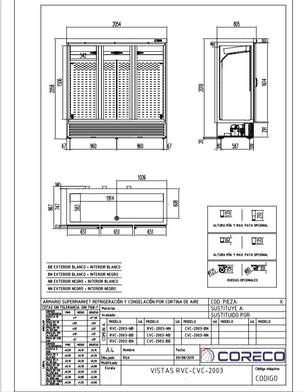 Getränkekühlschrank Premium 1750 schwarz