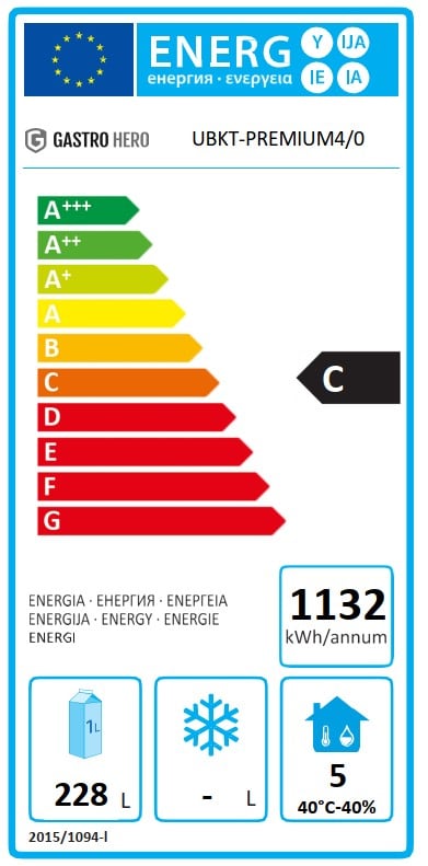 Unterbaukühltisch Premium 4/0