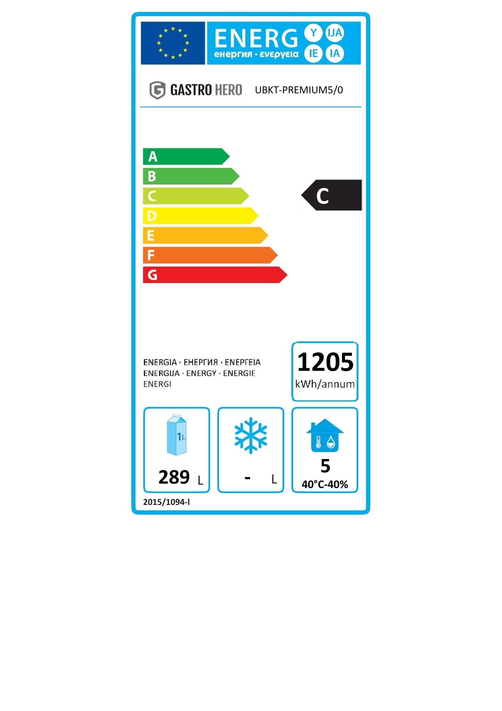 Unterbaukühltisch Premium 5/0