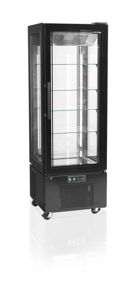 Tefcold Standkühlvitrine UPD400-C schwarz