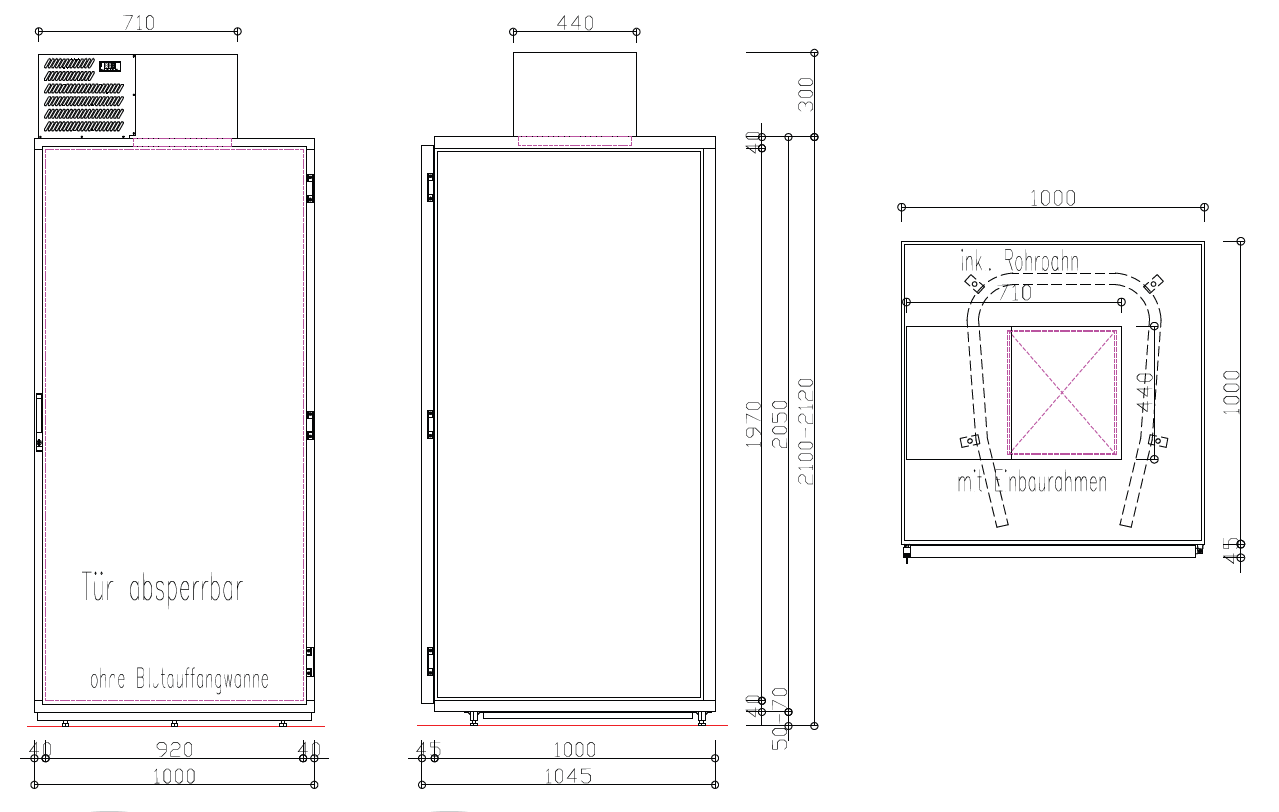 Hefa Wildkühlschrank WKS 1000 HH H04 Typ 4