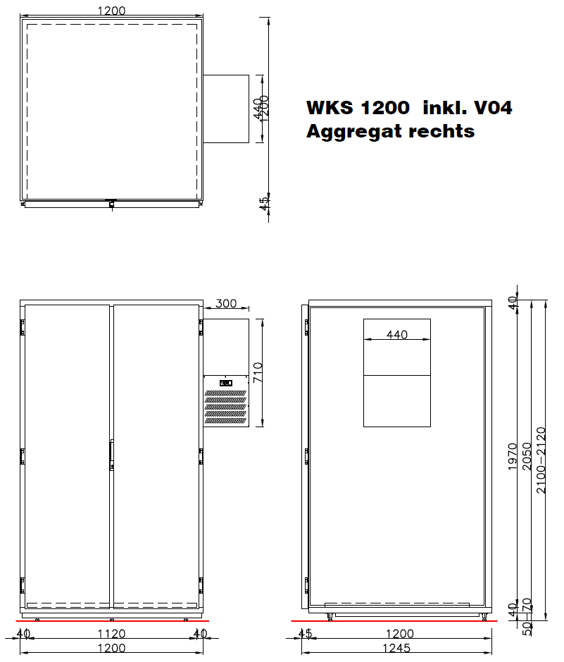 Hefa Wildkühlschrank WKS 1200 H2 VR04 Typ 2